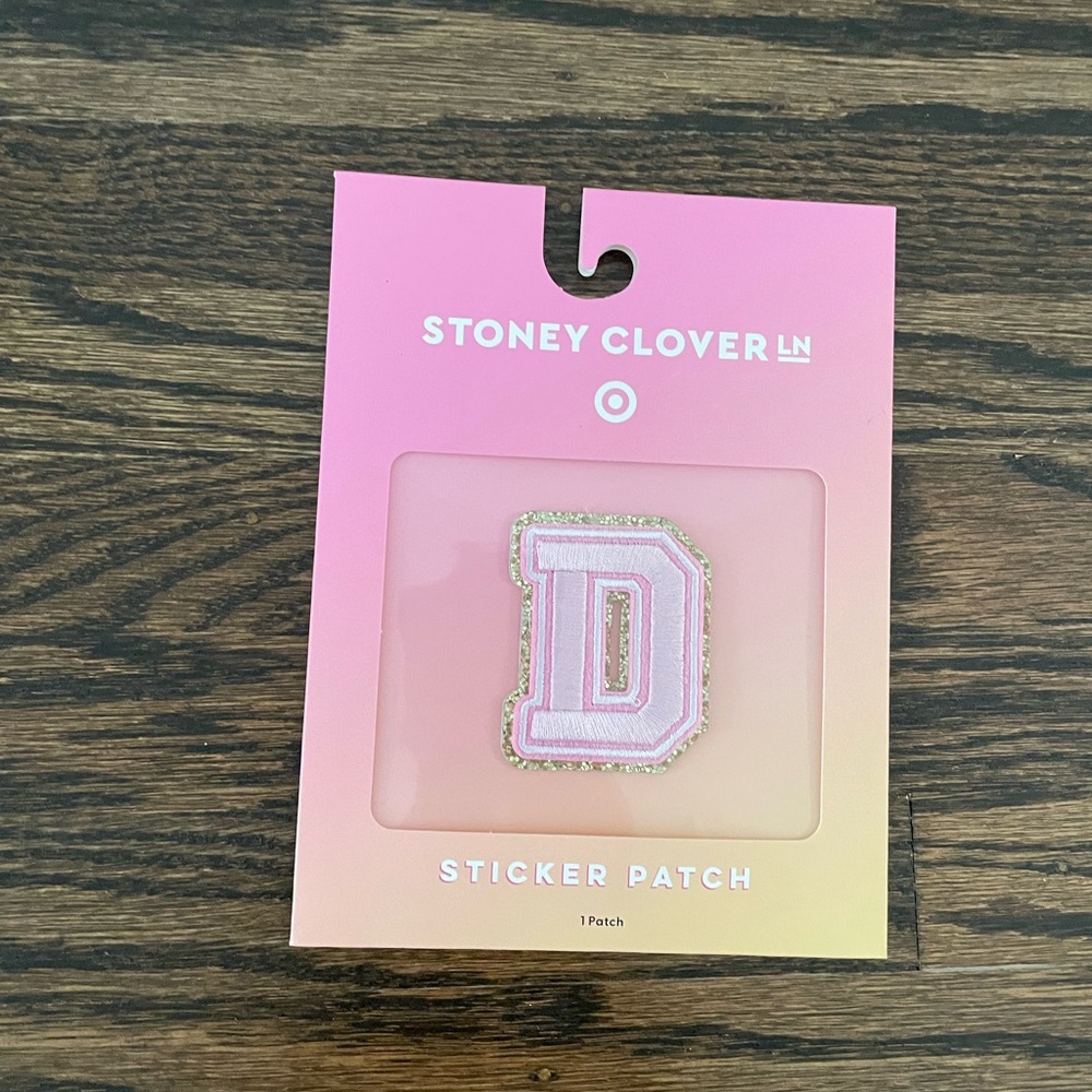 Stoney Clover X Target patch letter D- NWT